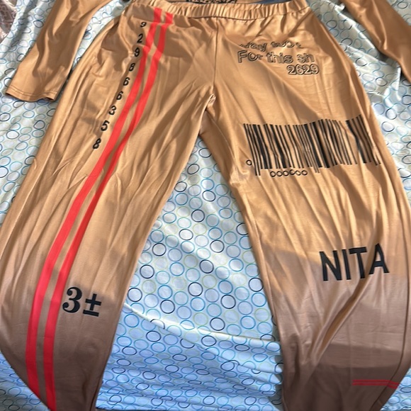 Two piece pants set girls just wanna have funds - Picture 3 of 7